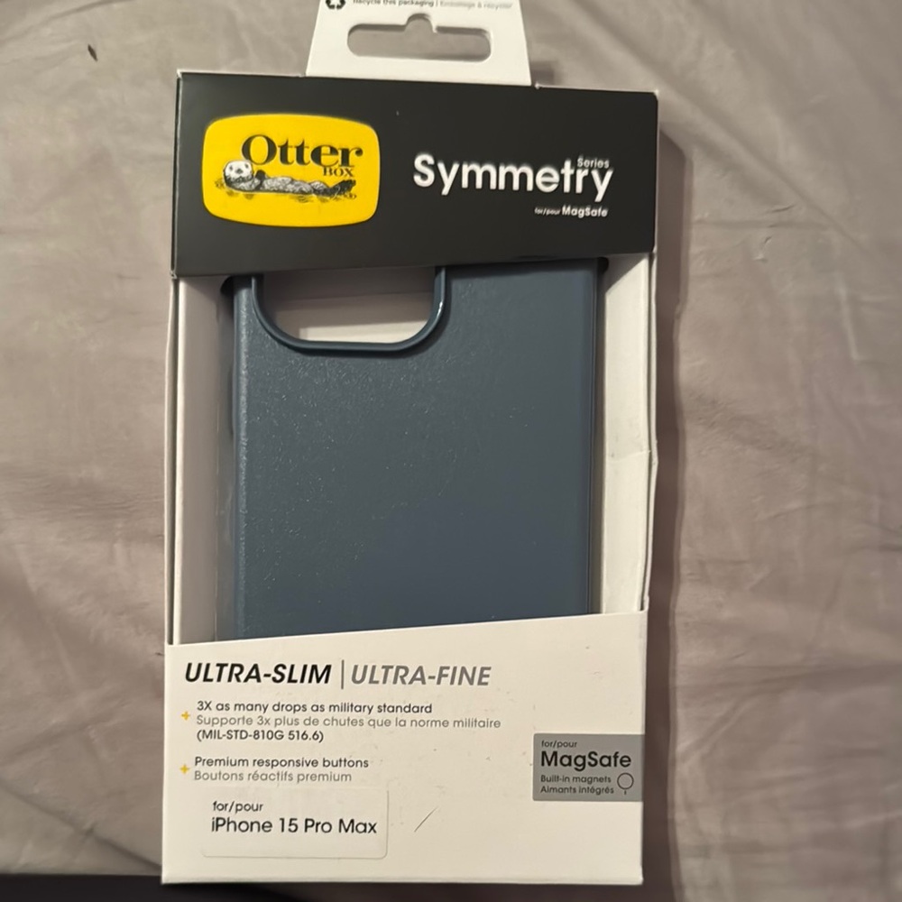 OtterBox Symmetry Series Case for iPhone 15 Pro Max - Blue